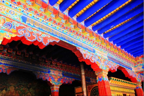 Colourful Buildings in Tibet