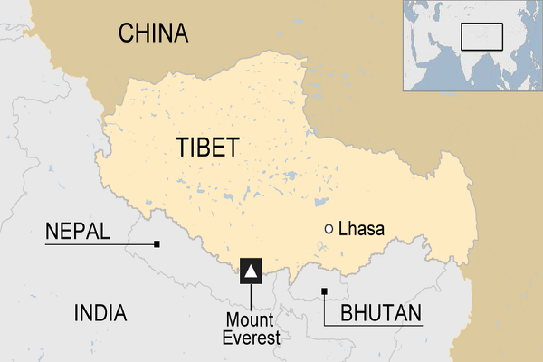 Tibet's Location