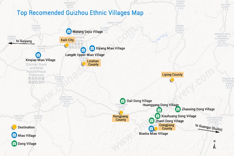 Guizhou Villages Map