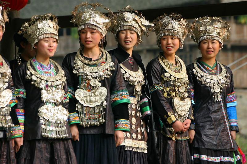 Ethnic minority girls in Guizhou