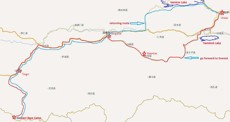 Tibet Self-Drive Route